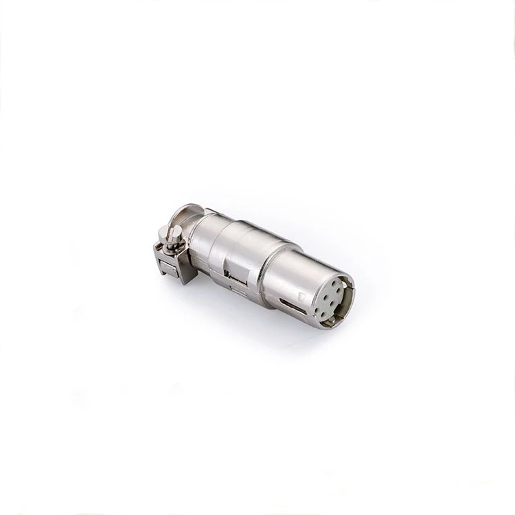 Conector de crimpado de terminal eléctrico coaxial de alta resistencia