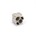 Conector modular de alta resistencia con blindaje HDC CM BUS MV2 de 2 pines H2M-002
