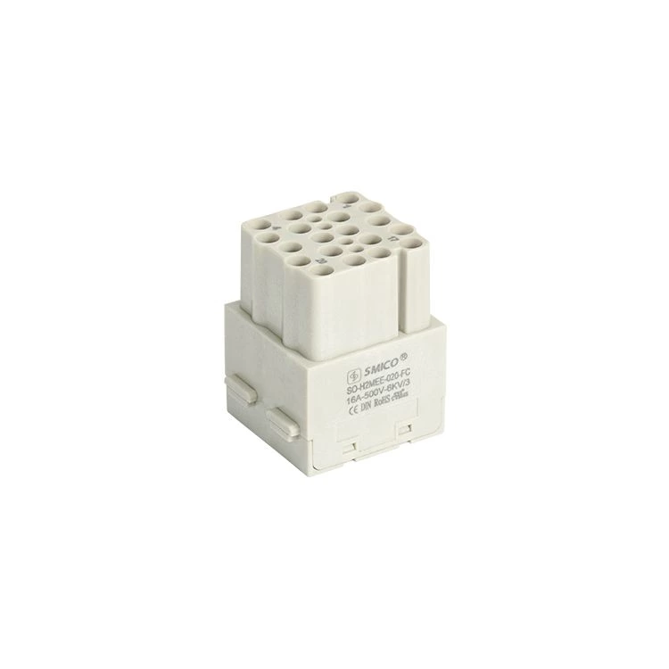 Conector eléctrico de alta resistencia H2MEE de 20 pines y alta densidad de contacto