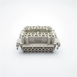 Conector de alimentación rectangular hembra de 32 pines para trabajo pesado
