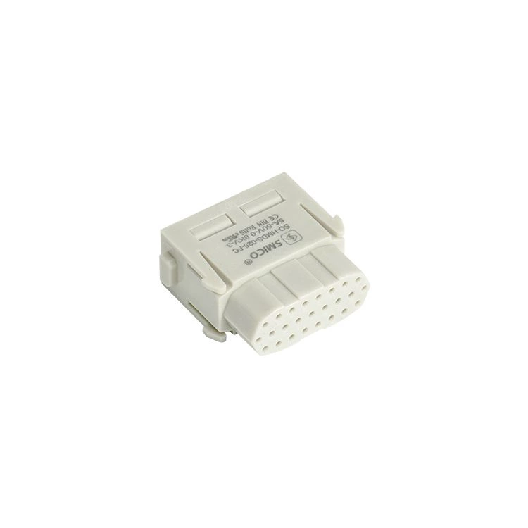 Conector eléctrico de alta resistencia de 25 polos con terminal de crimpado de 4 amperios