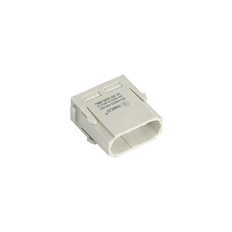 Conector eléctrico de alta resistencia de 25 polos con terminal de crimpado de 4 amperios