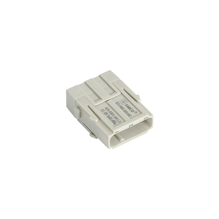 Conector eléctrico axial de alta resistencia de 40 amperios y 3 pines