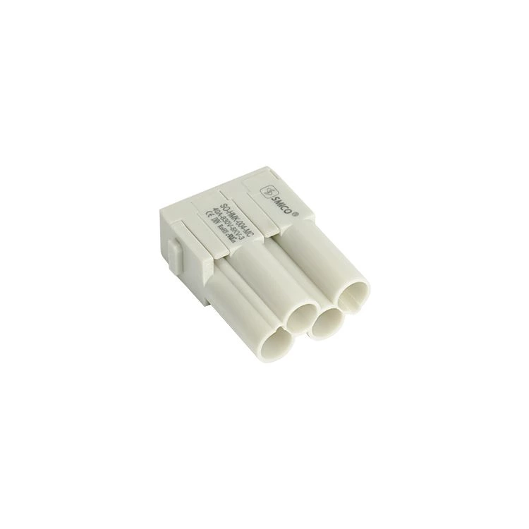 Conector industrial rectangular de 4 pines HMK-004, protegido y de alta resistencia, 09140043041