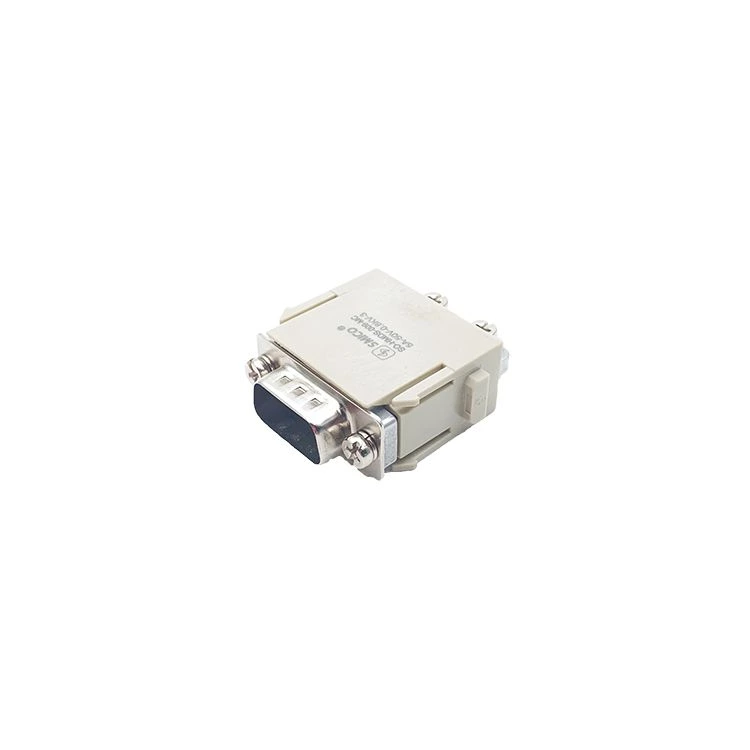 Conector de alta resistencia D-SUB Modular de 9 pines con contactos plateados