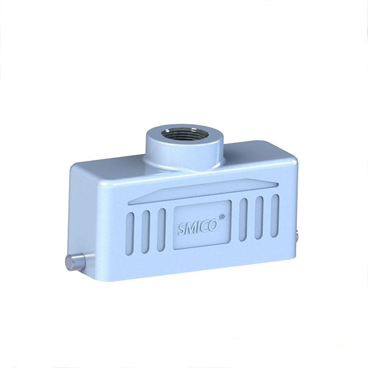 Conector rectangular de alta resistencia para ensamblaje automotriz