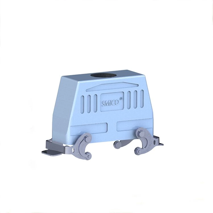 Conector eléctrico de palancas de acero inoxidable, conector rectangular de 500 V y 10 A