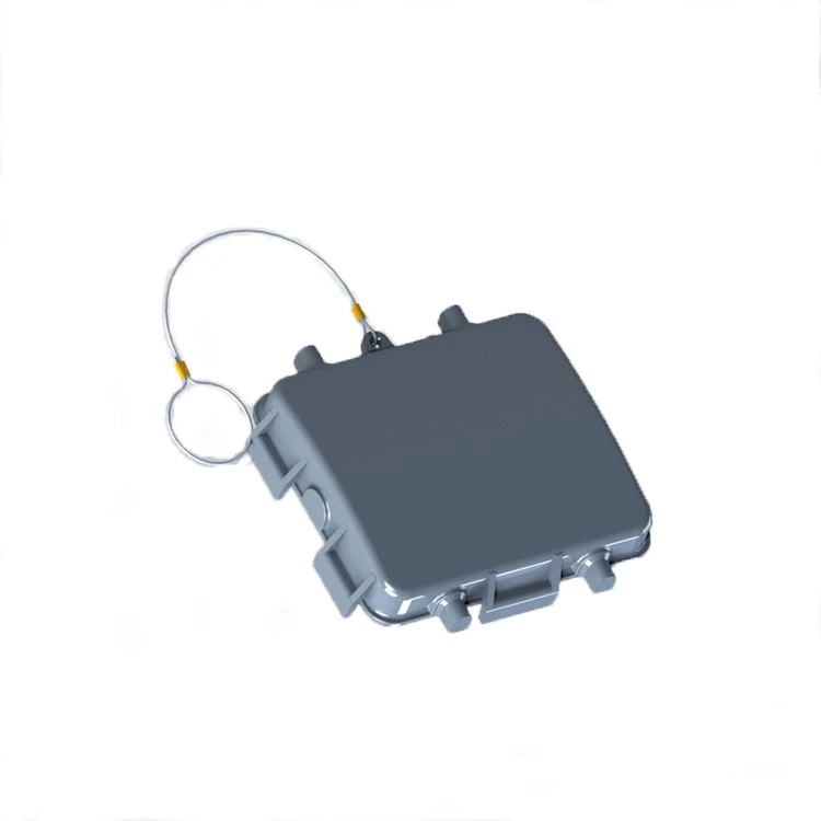 Palanca de doble bloqueo. Tapa de protección para cable a carcasas de cable metálicas con flexo de fijación.