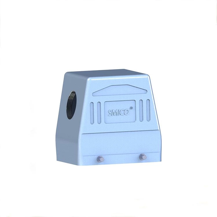 Conector de servicio pesado Weidmuller H32b para capó con entrada lateral