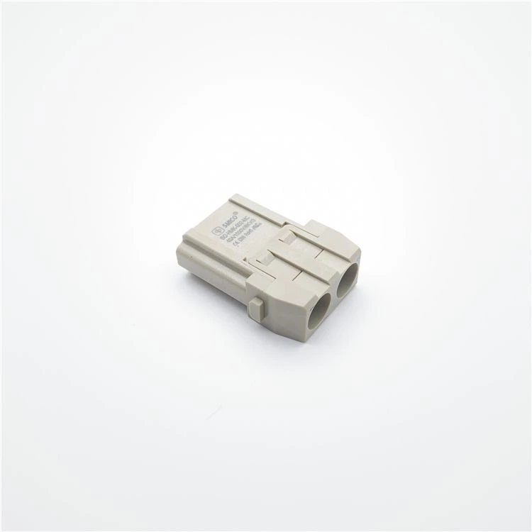 Conectores modulares HDC de 2 pines y 40 A con contactos plateados