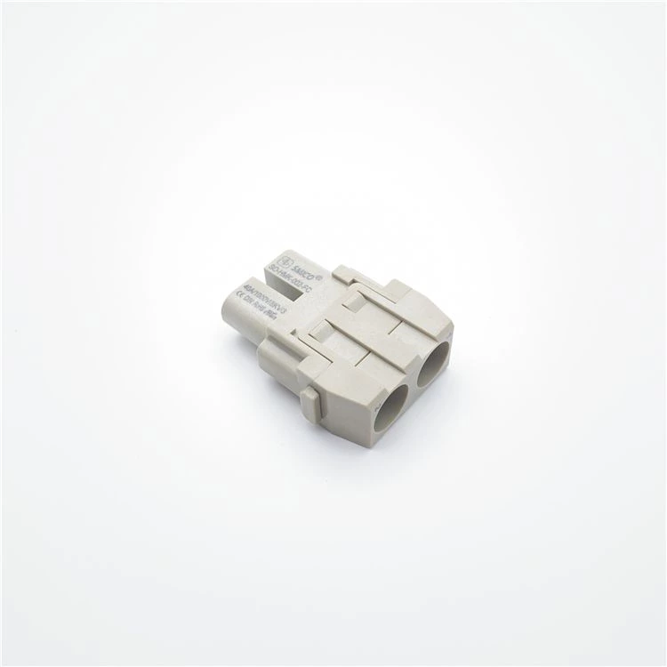 Conectores modulares HDC de 2 pines y 40 A con contactos plateados
