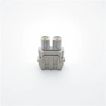 Conectores modulares HDC de 2 pines y 40 A con contactos plateados