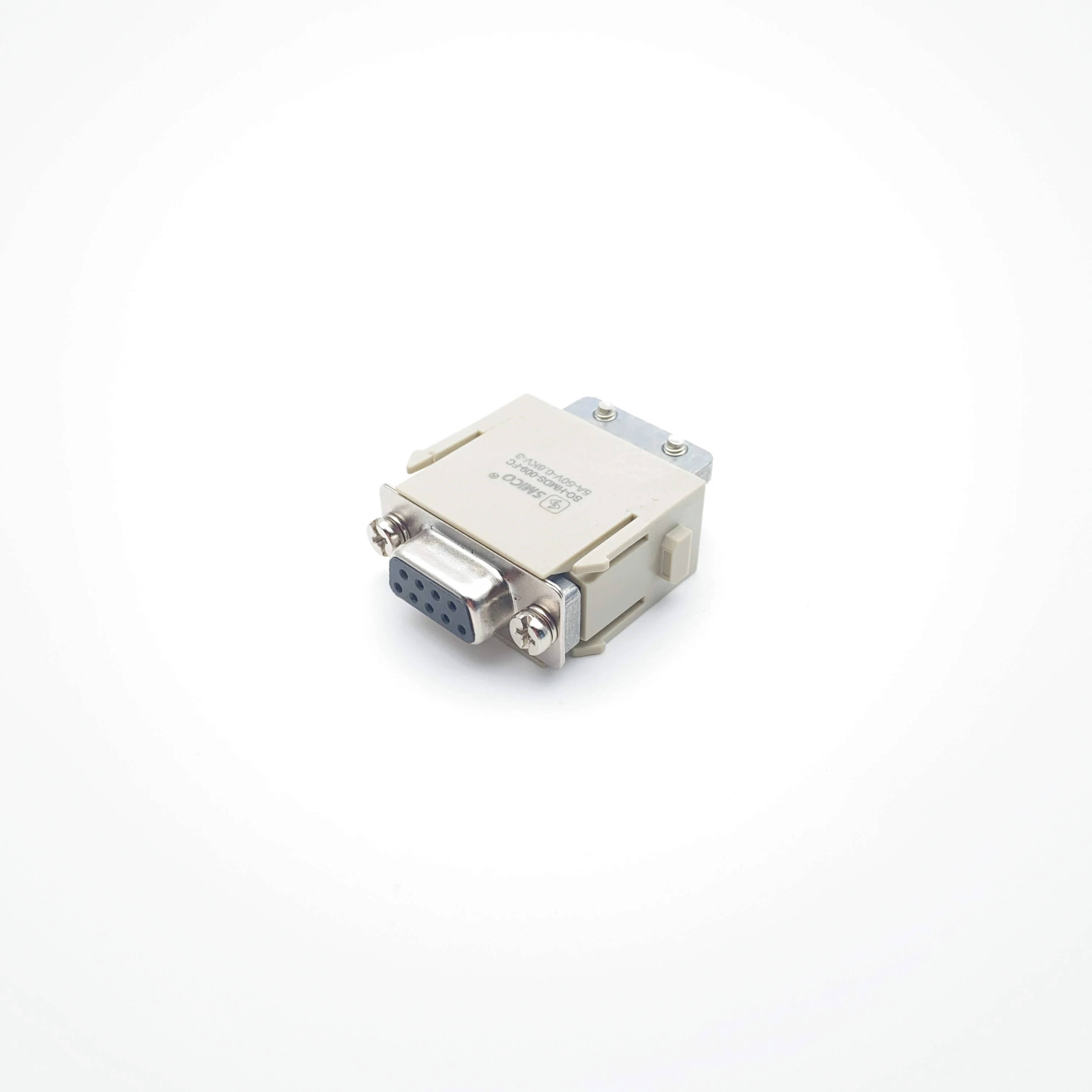 Conector de alta resistencia Conectores modulares HMDS de 9 pines con contactos plateados
