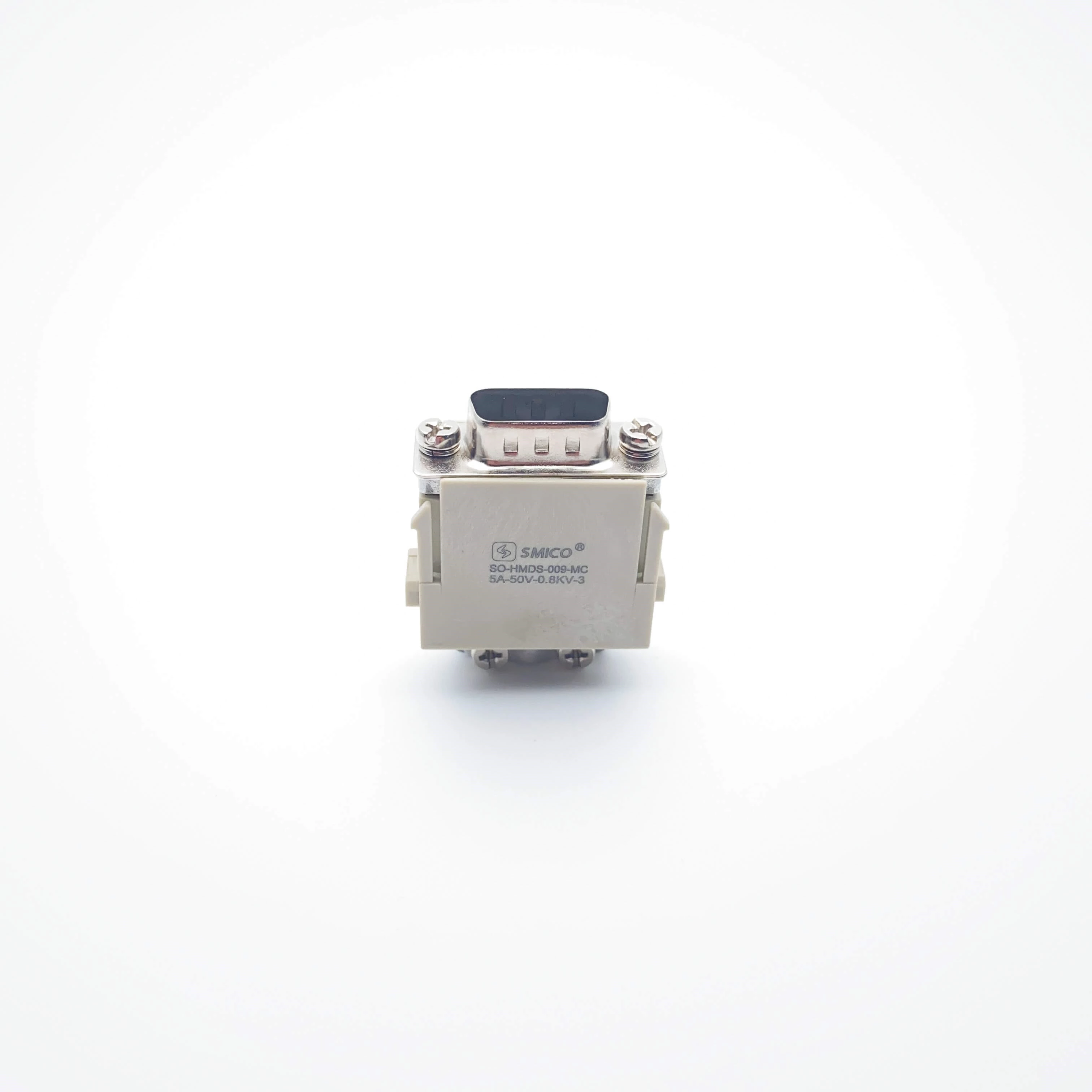 Conector de alta resistencia D-SUB Modular de 9 pines con contactos plateados