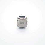 Conector de alta resistencia D-SUB Modular de 9 pines con contactos plateados