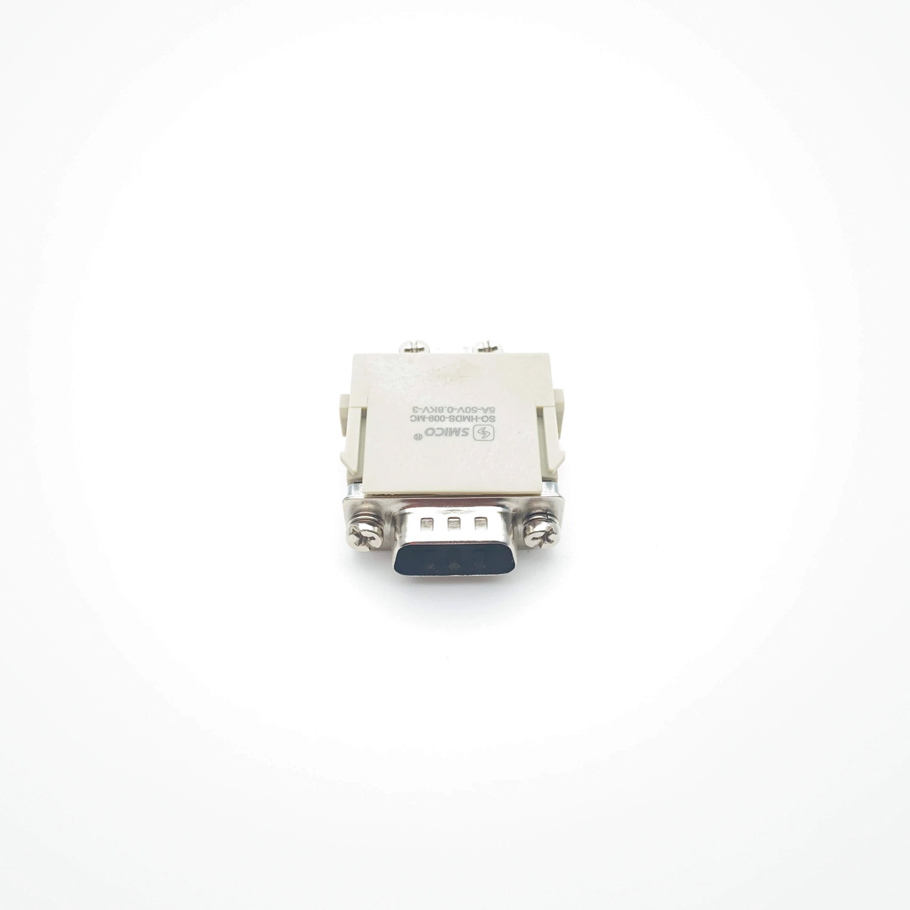 Conector de alta resistencia D-SUB Modular de 9 pines con contactos plateados