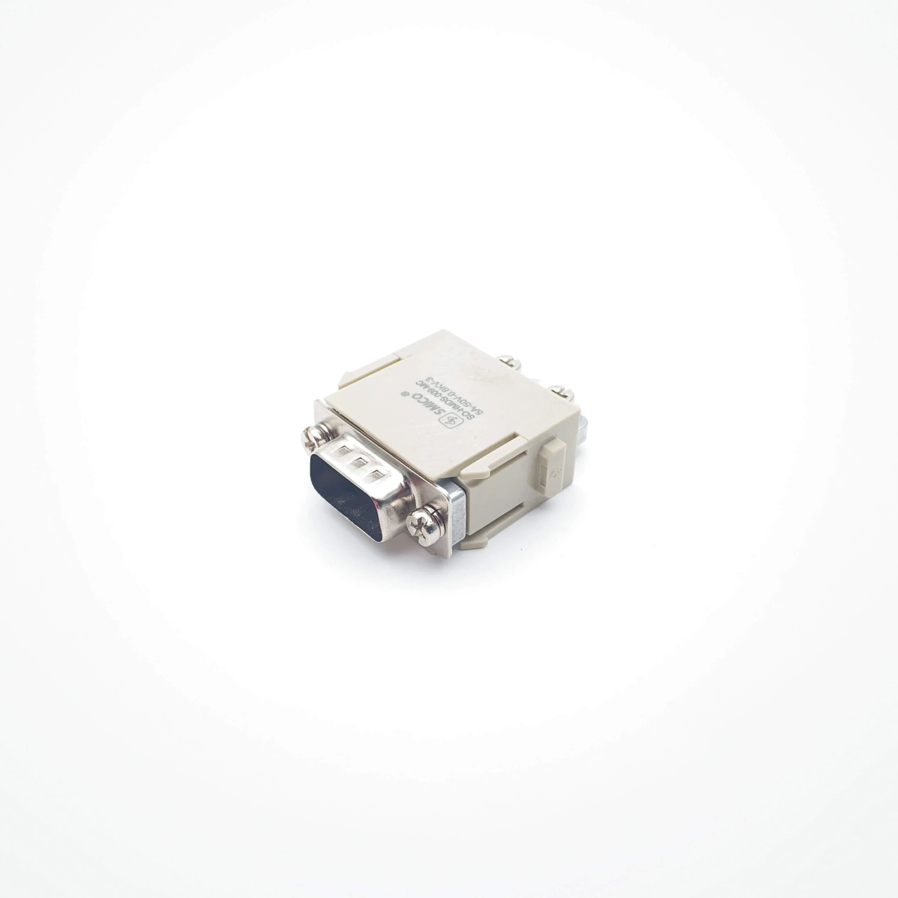 Conector de alta resistencia D-SUB Modular de 9 pines con contactos plateados