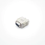 Conector de alta resistencia D-SUB Modular de 9 pines con contactos plateados