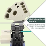 Conector de servicio pesado de 10 A, 16 A