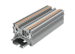 Conector de bloque de terminales para riel eléctrico