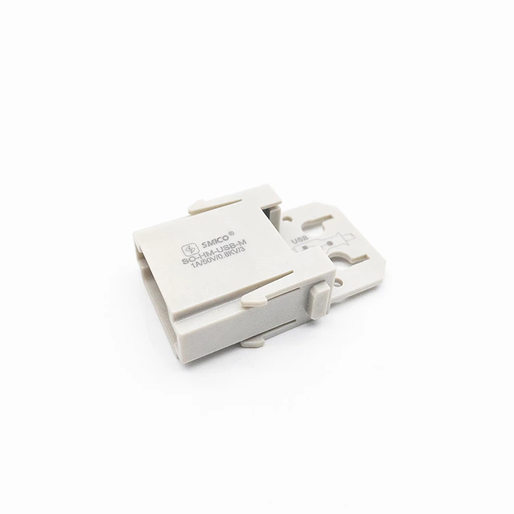 Conector modular de alta resistencia, módulo USB macho, cambiador de género 09140014601