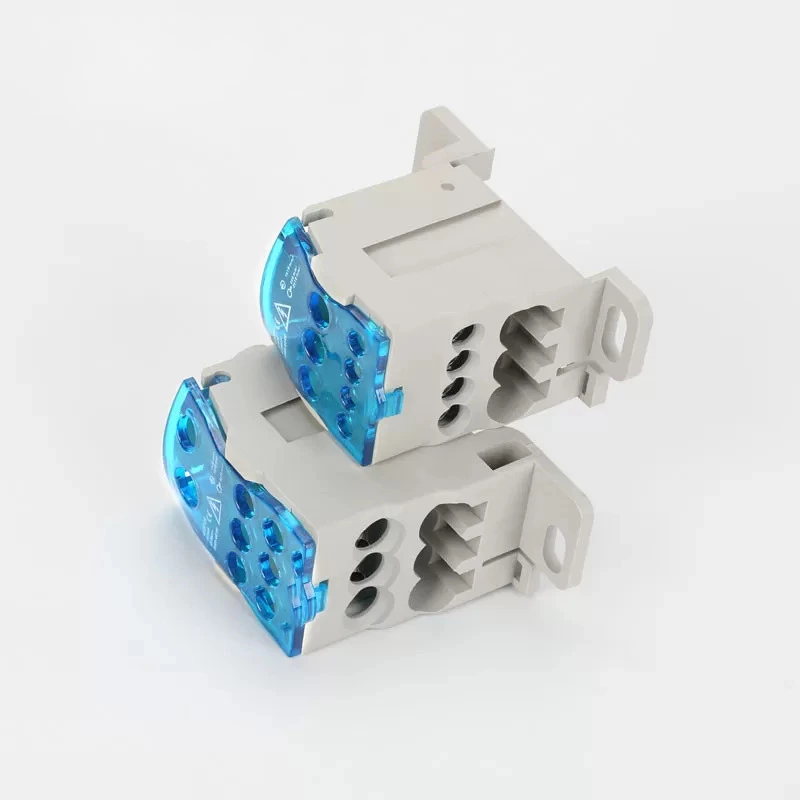 Bloque de terminales de cable de tornillo UKK 160A montado en riel