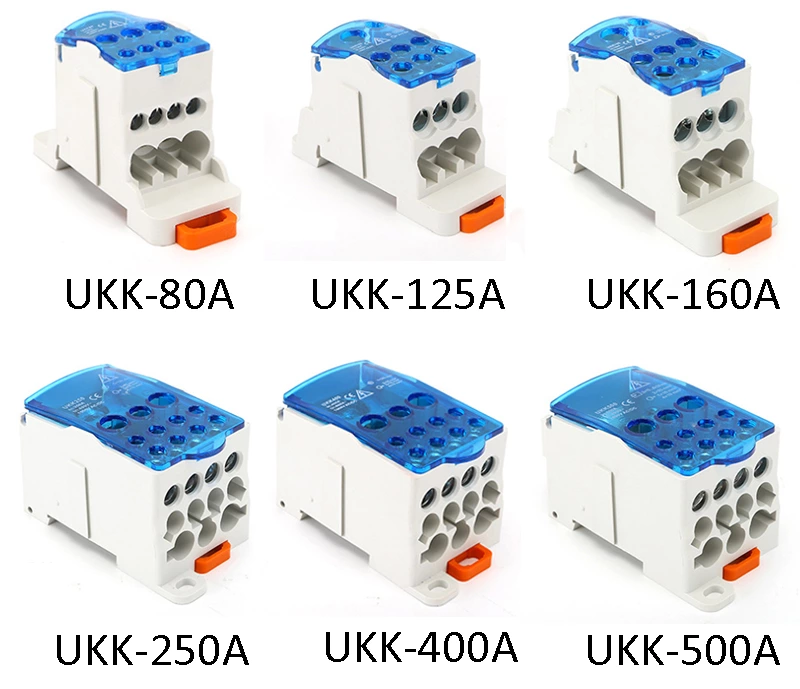 Bloques de distribución unipolares/multipolares UKK 630A