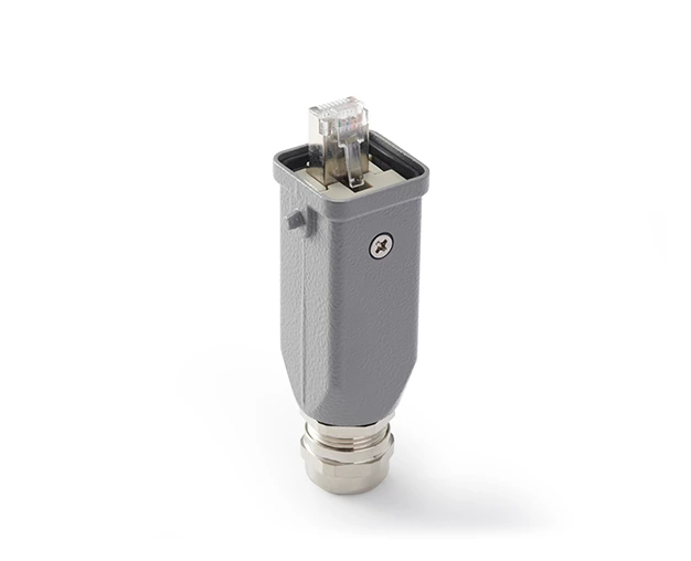 Conector de alta resistencia para módulo conmutador Ethernet H3A RJ45 H3A-TE-2B-M20-RJ45
