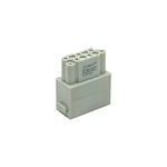 Conector macho de alta resistencia HMD-012-MQ de 12 pines con terminación de módulo de bloqueo rápido