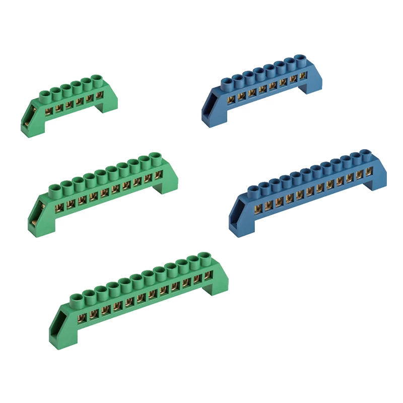 Bloques de terminales de cobre serie T004 Bloque de distribución de tornillos M4 M5 con latón