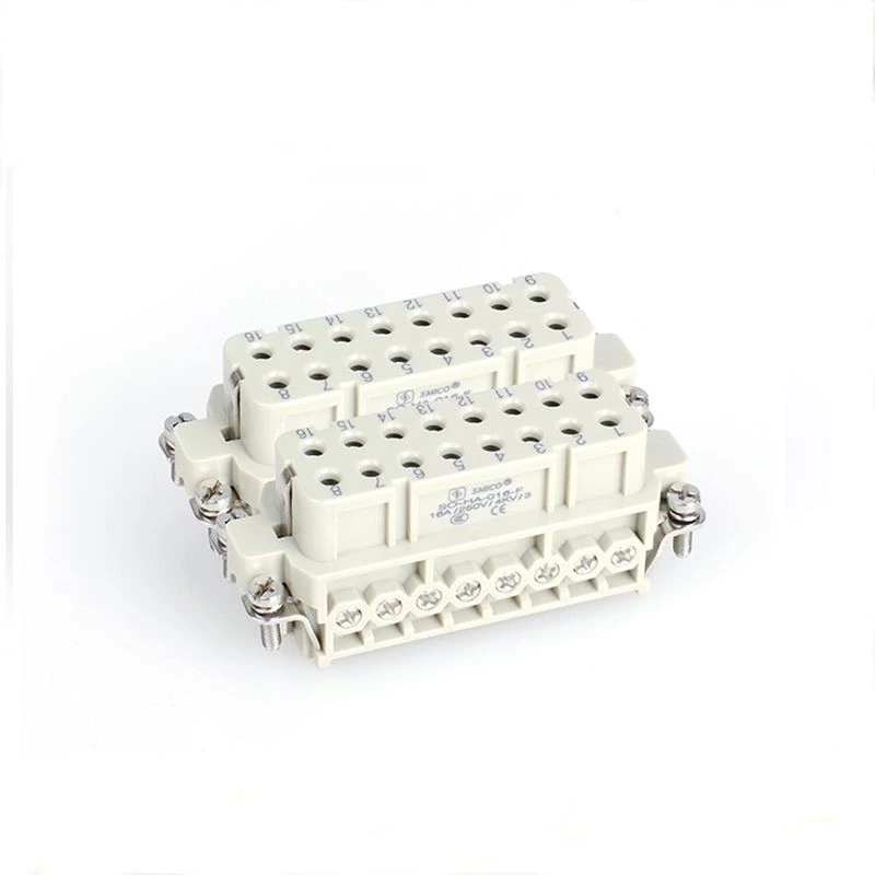 Conector rectangular para evitar la suciedad