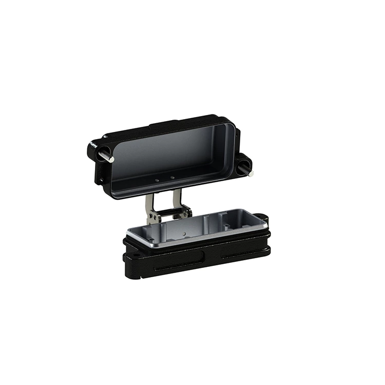 Carcasa de conector HPR de alta resistencia con cubierta metálica IP68 HP16B/H-MCV-ST-2H para entornos exteriores hostiles 09400160317