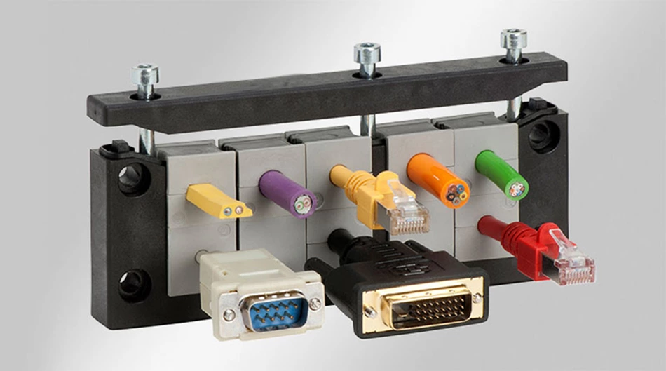 Sistema de entrada de cables IP54 Clase de llama UL94-V0 Autoextinguible Marco desmontable KBL 16/4