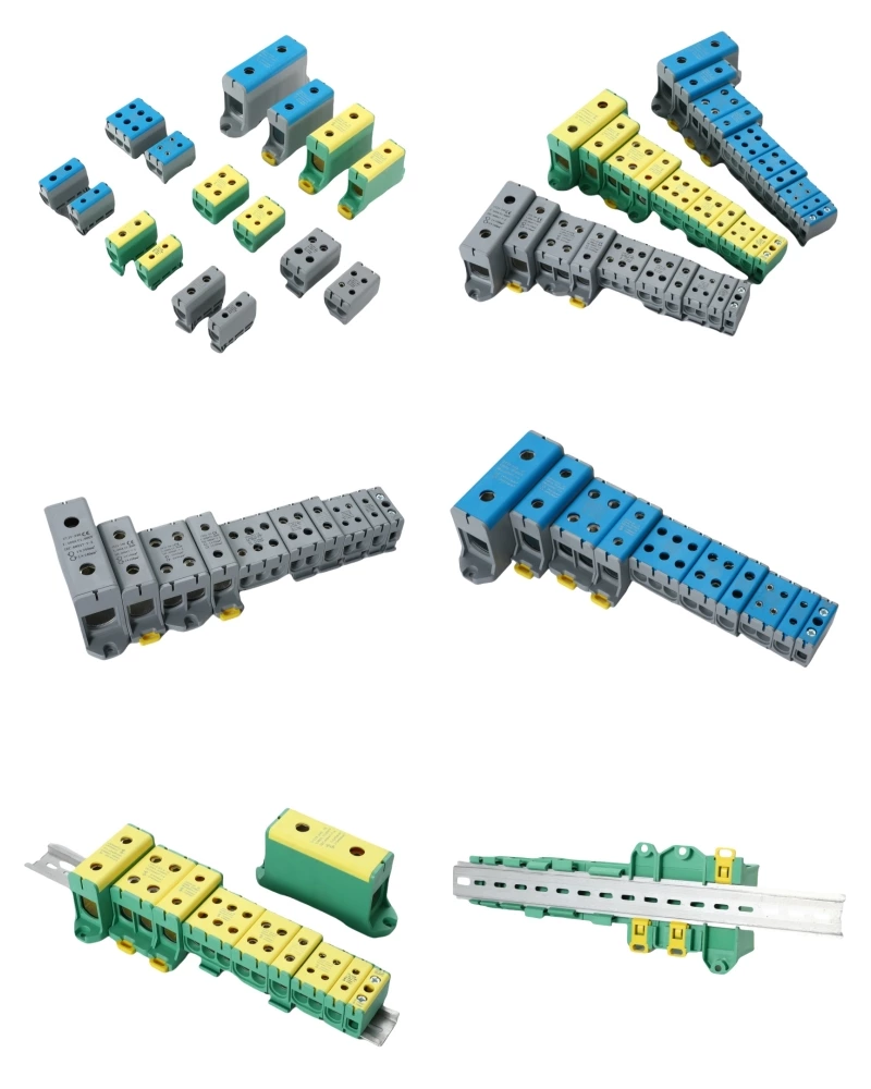 Bloques de terminales de distribución industrial de aluminio SOT5-95, rosca SOT5, serie para conector de aluminio de 95 mm²