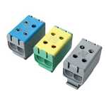 Bloques de terminales de conexión por tornillo para barra colectora de cobre SOT5-35-2 de distribución de potencia eléctrica de gran tamaño, 2 x 50 mm²