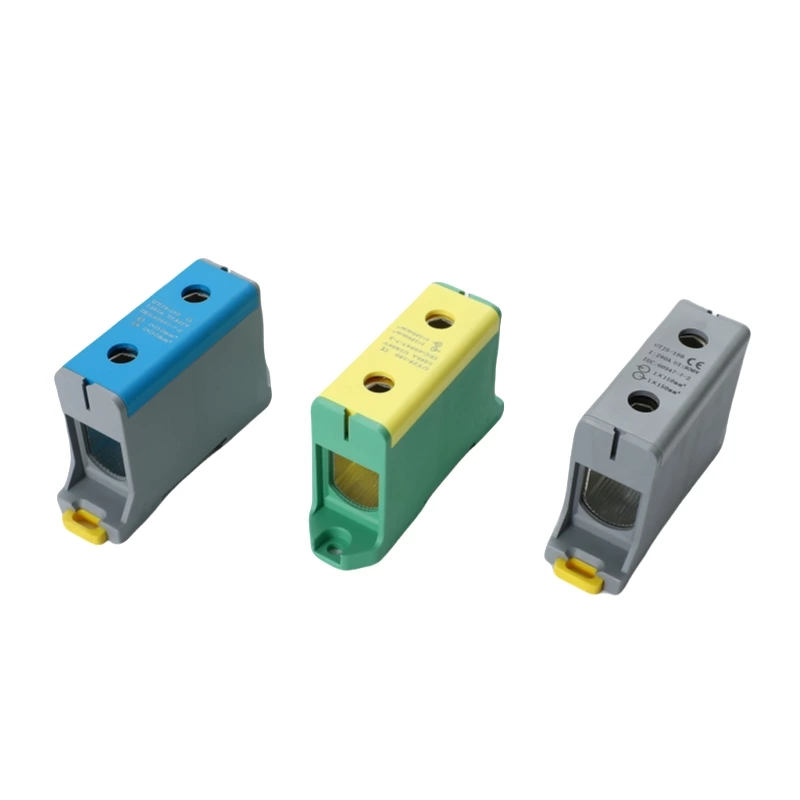 Bloques de terminales de conexión por tornillo para barras colectoras de aluminio de gran tamaño SOT5-150 para distribución de energía eléctrica, 150 mm²