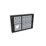 Sistema de entrada de cables IP54 UL94-V0 Clase de llama Autoextinguible Marco desmontable KBL 24/17-MT
