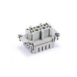 Conector rectangular HE-010-FC 16A 500V 09330102702 Terminal de crimpado con inserto hembra de 10 pines