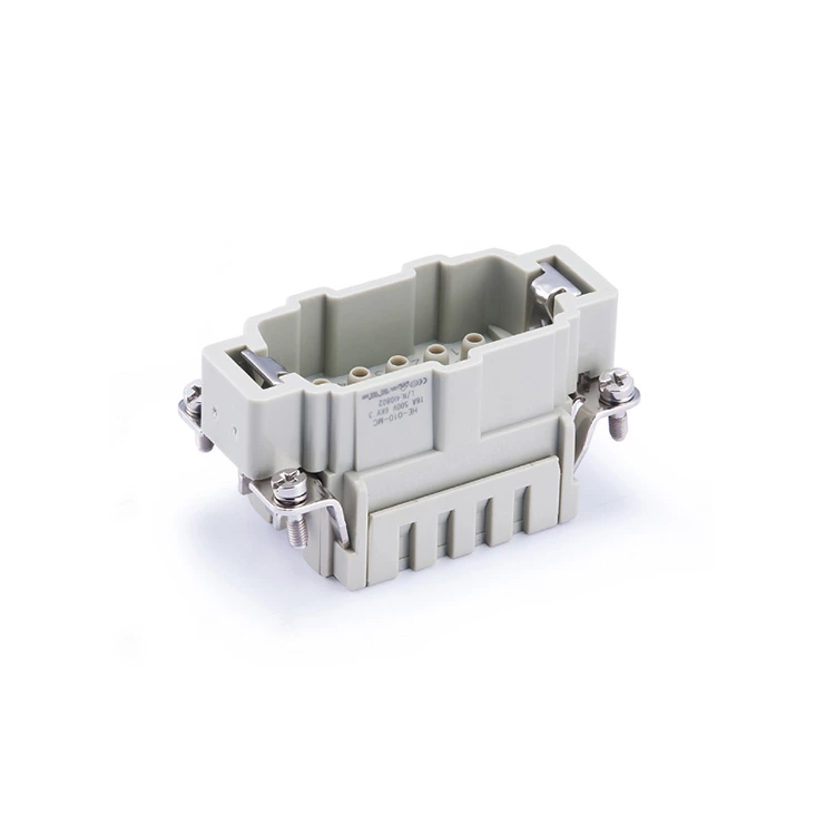 Conector rectangular 16A 500V 09330102602 Terminal de crimpado de inserción macho de 10 pines