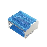 Distribuidores de potencia de latón con tornillo de montaje en riel de cuatro polos UKK 411/125 Caja de conexiones