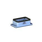 Conector de alta resistencia H6B Carcasa de montaje de mamparo H6B-ST-2B/C 09300060381
