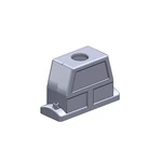 Conector de alta resistencia IP68/IP69K a prueba de agua Carcasa de capó SO-HC24B-TKH-2S-M32 Entrada superior