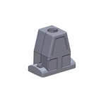 Conector de alta resistencia SO-HC6B-TKH-2S-M32, cubierta y carcasa, entrada superior IP68/IP69K