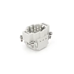 Conector de alta resistencia de 6 pines, 16 A, conector rectangular HE-006-MS con abrazadera de jaula rápida, 09330062616