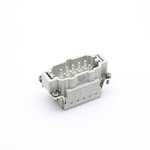 Conector macho de alta resistencia de 10 pines, 16 A, 500 V, con terminal de resorte de inserción HE-010-MSB