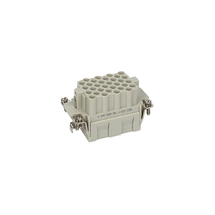Conectores rectangulares de alta resistencia HEEE-032-FC Pines conector de inserción hembra