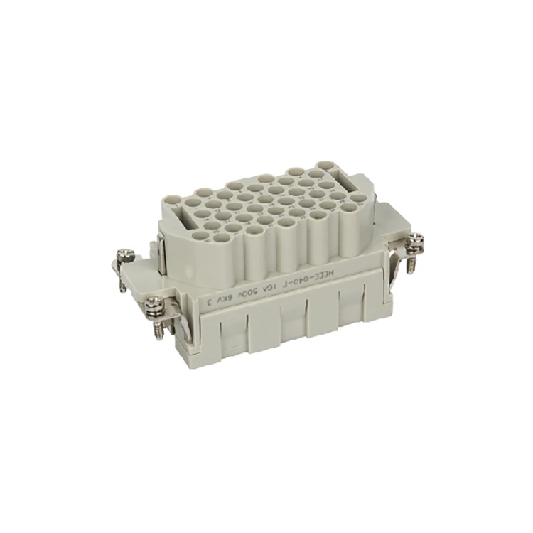 Conectores de crimpado de alta resistencia HEEE-040-FC Pines hembra insertos conector 09320403101