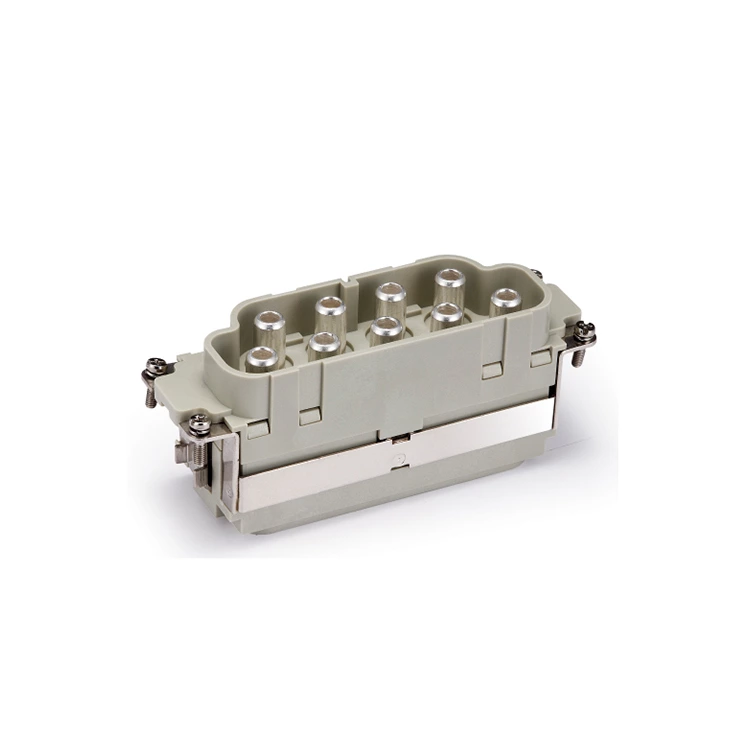 Conector de alta resistencia HK-008/0-M, serie HK, 8 pines, 100 A, insertos macho, 09380082653