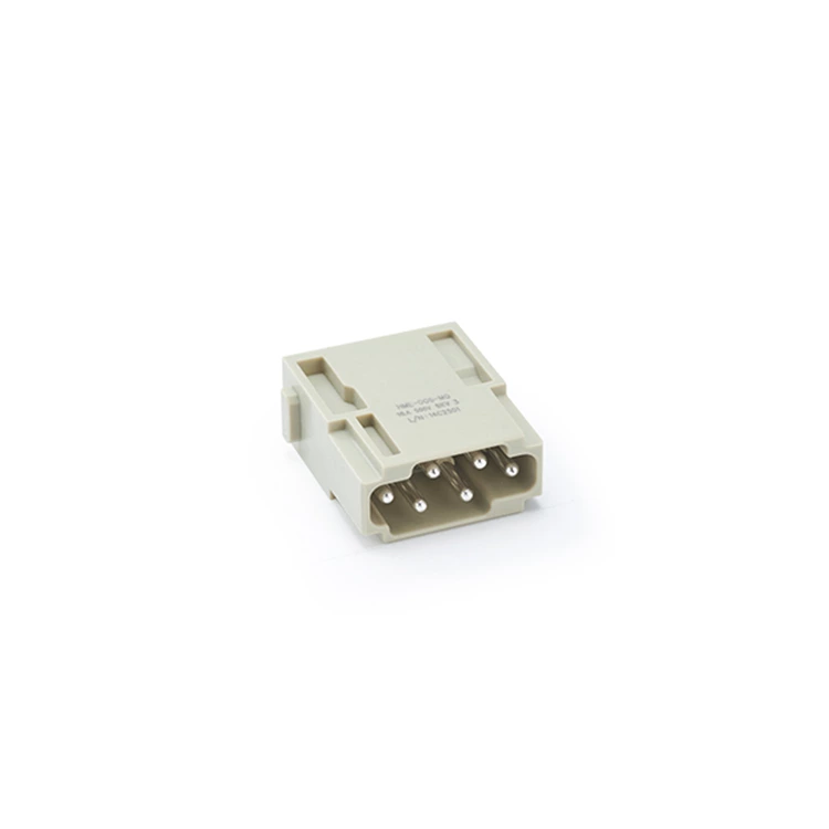 Conector eléctrico modular de 6 pines para trabajo pesado HME-006-MQ, terminal de inserción rápida 09140062633