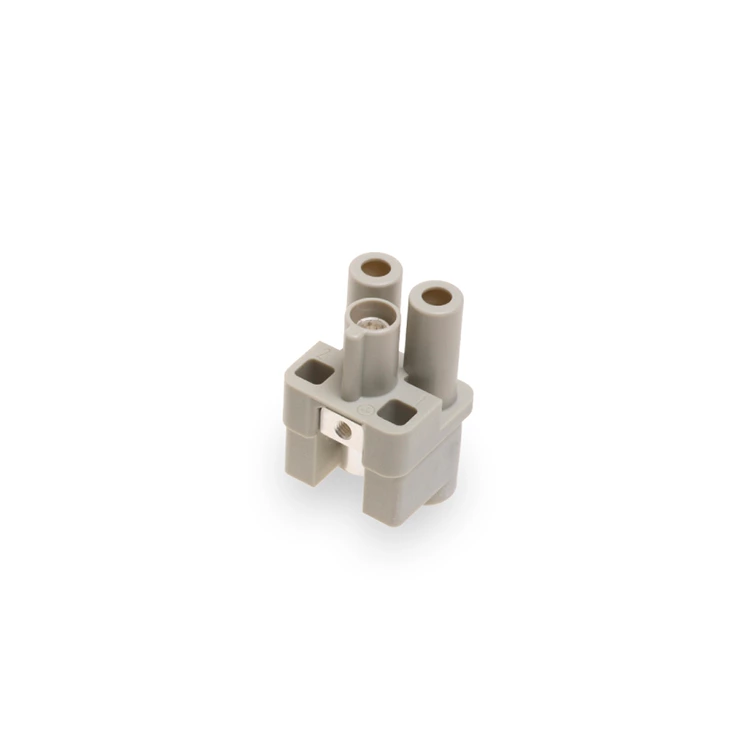 Conector industrial de 2 pines y 40 A para trabajos pesados HQV-002.2-F (4-10 mm²) 09120022751